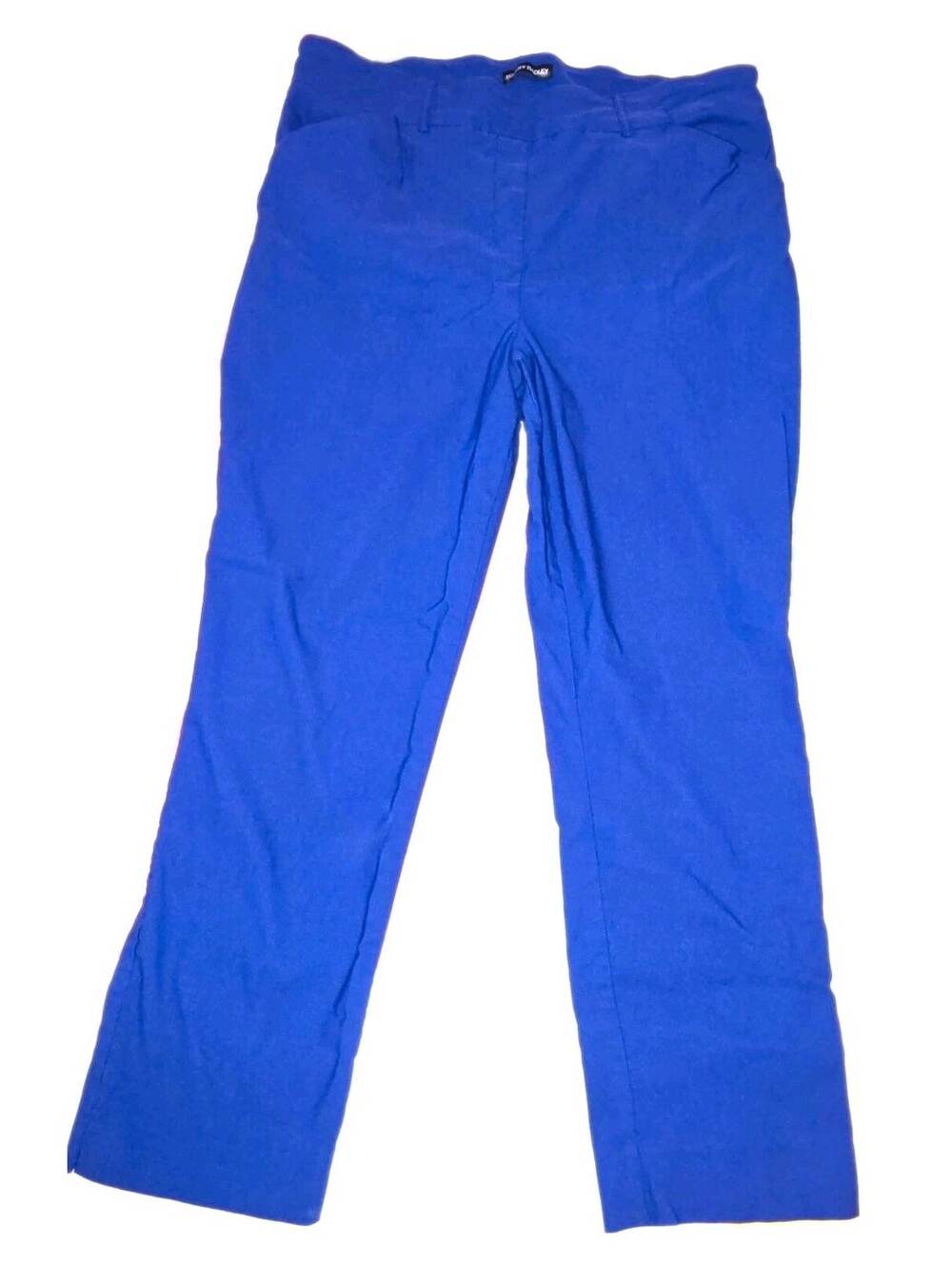 Hilary Radley Women's Solid Blue Dress Pants Pull-On Nylon/Rayon/Spandex, XL